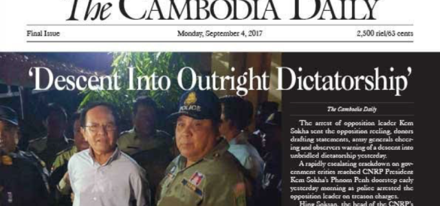 The Closure of the Cambodia Daily: End of an Era