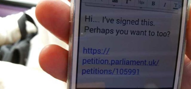Policy and Politics: Can you make a difference when you sign an e-petition?